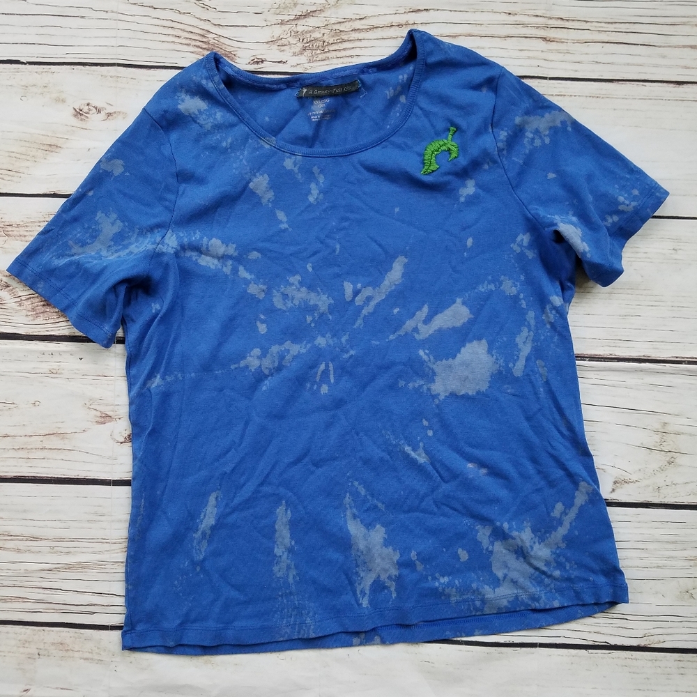 Animal Crossing Embroidered Custom Upcycled Tee